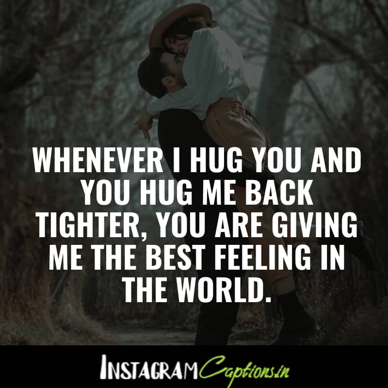 Hug Day Captions for Girlfriend