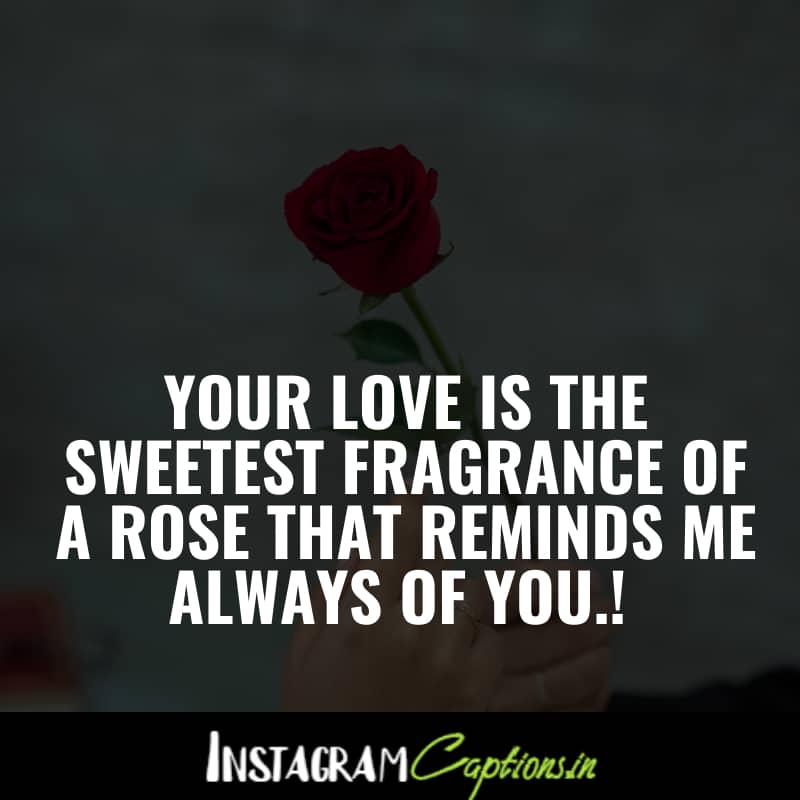 Rose Captions for Girlfriend