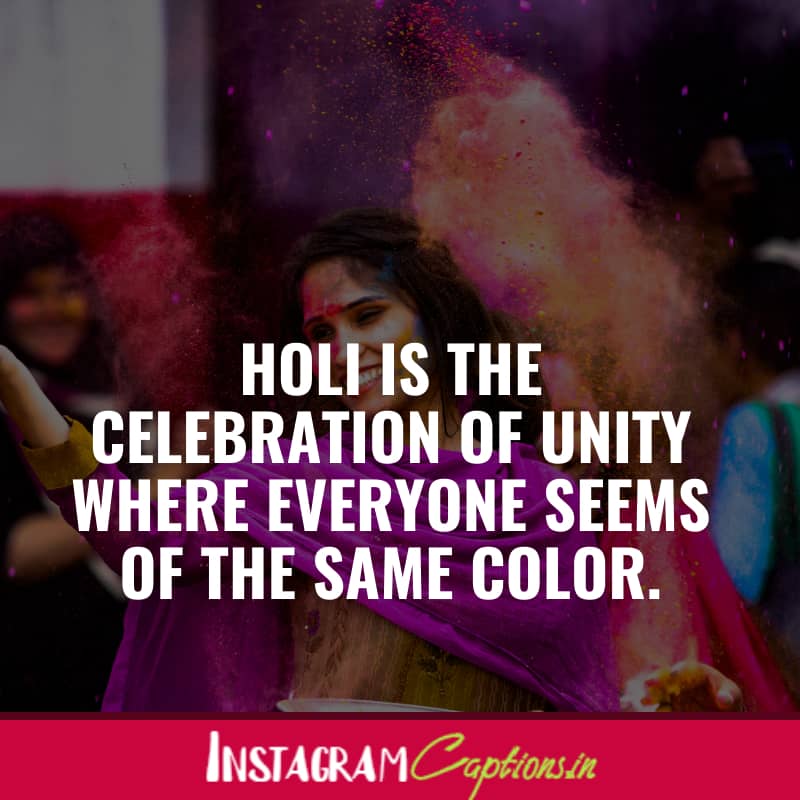 Holi Captions for Instagram